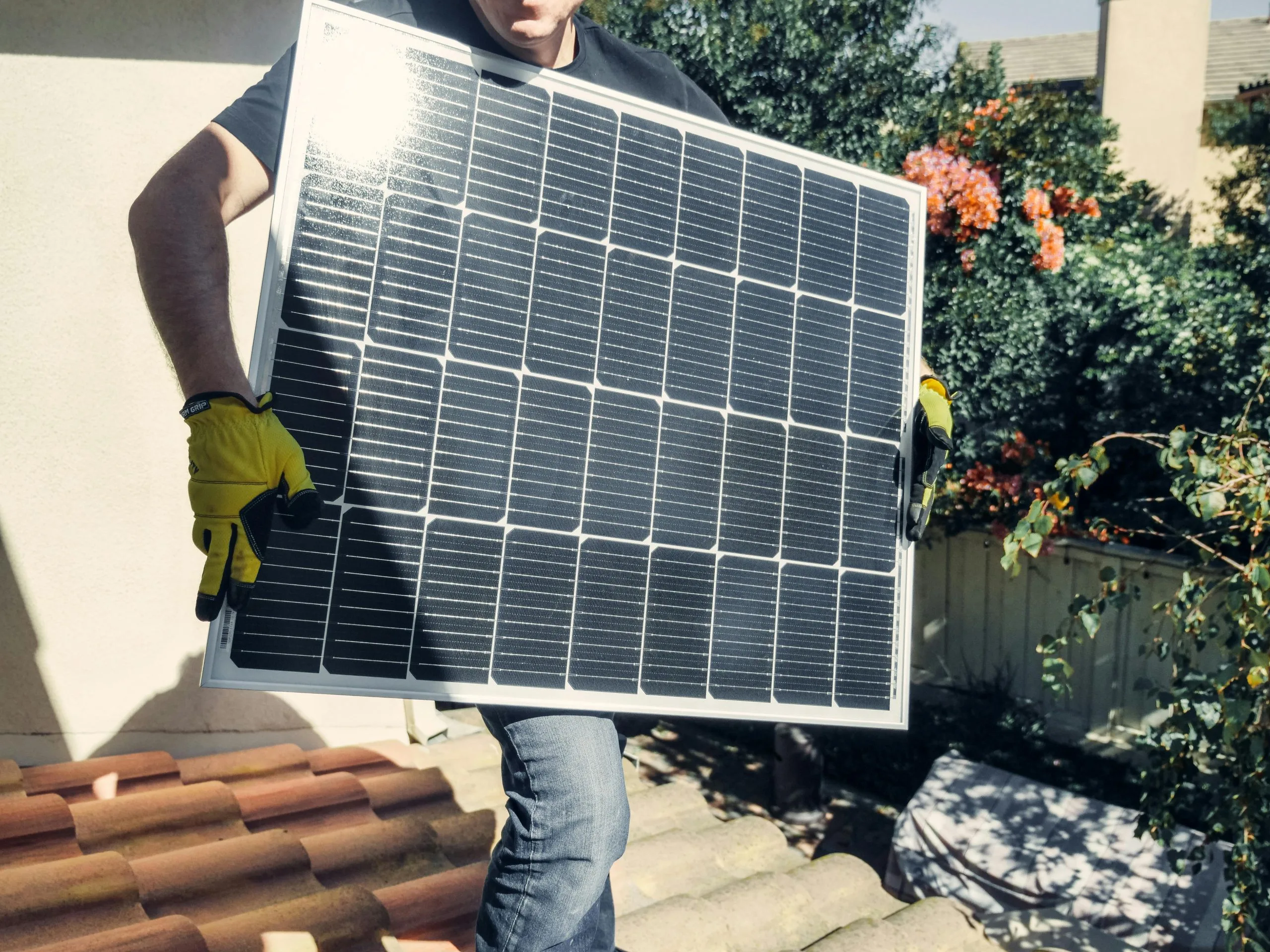 Solar panel installation Port Alberni completed by certified electricians connecting inverters and electrical panels